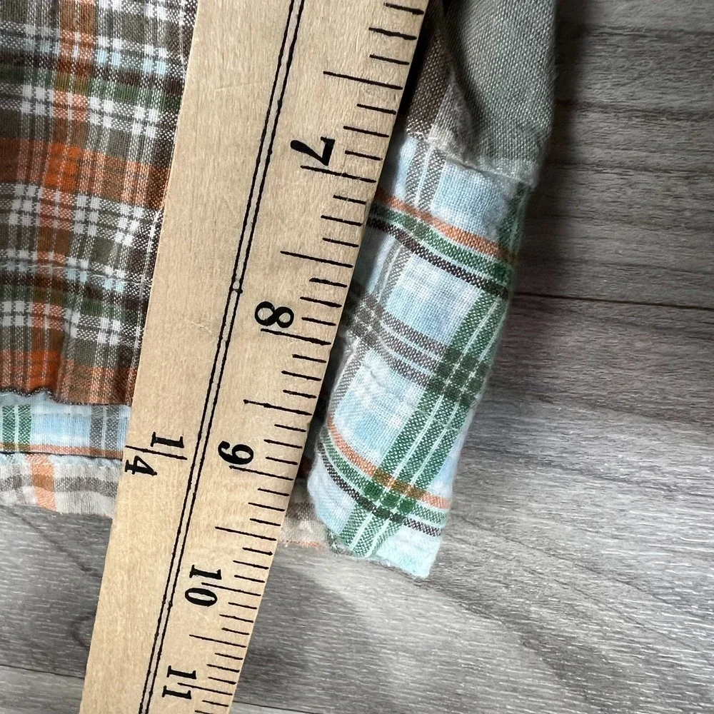 Alexander Julian Southern Style Chino Shorts Men's 38 Multicolor Patchwork Plaid
